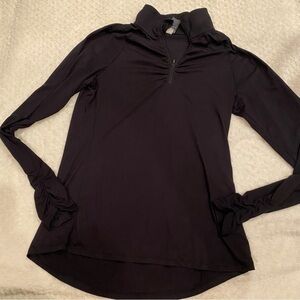 Champion quarter zip black long sleeve shirt